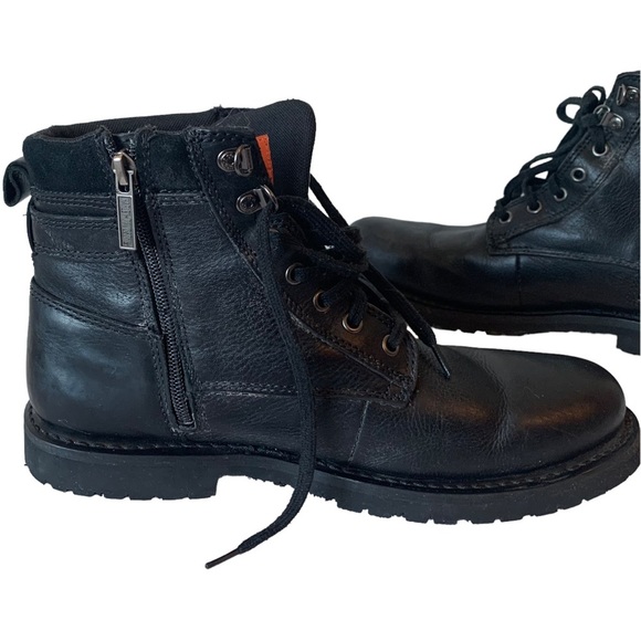 Harley-Davidson Other - 𝅺HARLEY-DAVIDSON Genuine Leather Black Riding Boots Size 10 Medium Model 94348